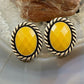 Carolyn Pollack Sterling Silver Oval Yellow Jasper and Quartz Doublet Clip-On Earrings For Women