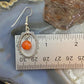 Carolyn Pollack Sterling Silver Oval w/Round Carnelian Bead Dangle Earrings For Women