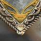 Carolyn Pollack Southwestern Style Sterling Silver & Brass Decorated Heart Pendant For Women