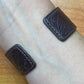Carolyn Pollack Sterling Silver & Dark Brown Tooled Leather Cuff Bracelet For Women