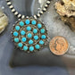 Bernall Natewa Native American Sterling Silver Sleeping Beauty Turquoise Pendant/Brooch