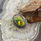Tim Vanderver Sterling Silver Ornate Oval Sonora Gold Turquoise Ring Size 7.5 For Women