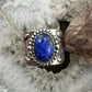 Carolyn Pollack Sterling Silver Oval Lapis Lazuli Wide Band Ring For Women