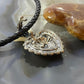 Carolyn Pollack Southwestern Style Sterling Silver Carved Mother of Pearl Heart Pendant For Women