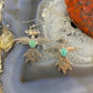 Brad Panteah Sterling Turquoise Stamped Thunderbird Dangle Earrings For Women