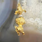 14K Yellow Gold Poodle with Diamonds Pendant