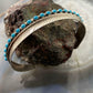 Aaron Davis Sterling Silver Turquoise Single Row Feather Bracelet For Women - Mountain Of Jewels