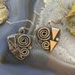 Alex Sanchez Native American Sterling Silver Guitar Picks Petroglyph Dangle Earrings For Women #4