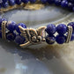 Carolyn Pollack Sterling Silver 2 Strand Sodalite Bead With Dove Stretch Bracelet For Women