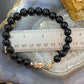 Carolyn Pollack Sterling Silver Onyx Bead Spirit Animal Foldover Clasp Bracelet For Women