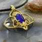 Carolyn Pollack Sterling Silver & Gold Plated Lapis Doublet Enhancer Pendant For Women