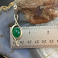Carolyn Pollack Sterling Silver Oval Green Chalcedony Enhancer Pendant For Women