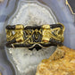 Carolyn Pollack Sterling Silver & Brass Decorated Braided Leather Bracelet For Women