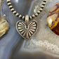 Carolyn Pollack Southwestern Style Sterling Silver Decorated Heart Pendant For Women