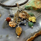 Carolyn Pollack Sterling & Brass Multi Gemstone Gardener's Joy Enhancer Pendant