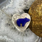 Carolyn Pollack Sterling Silver Lapis Fetish Bear Heart Shape Ring Size 6 For Women