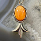 Carolyn Pollack Southwestern Style Sterling Silver Spiny Oyster Squash Pendant & Necklace  For Women