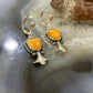 Carolyn Pollack Southwestern Style Sterling Silver Orange Spiny Oyster Dangle Earrings For Women