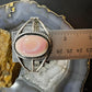 Anthony Kee Sterling Silver Oval Pink Conch Shell Split Shank Bracelet For Women