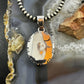 Native American Sterling Silver Oval Bumblebee Jasper Decorated Unisex Pendant