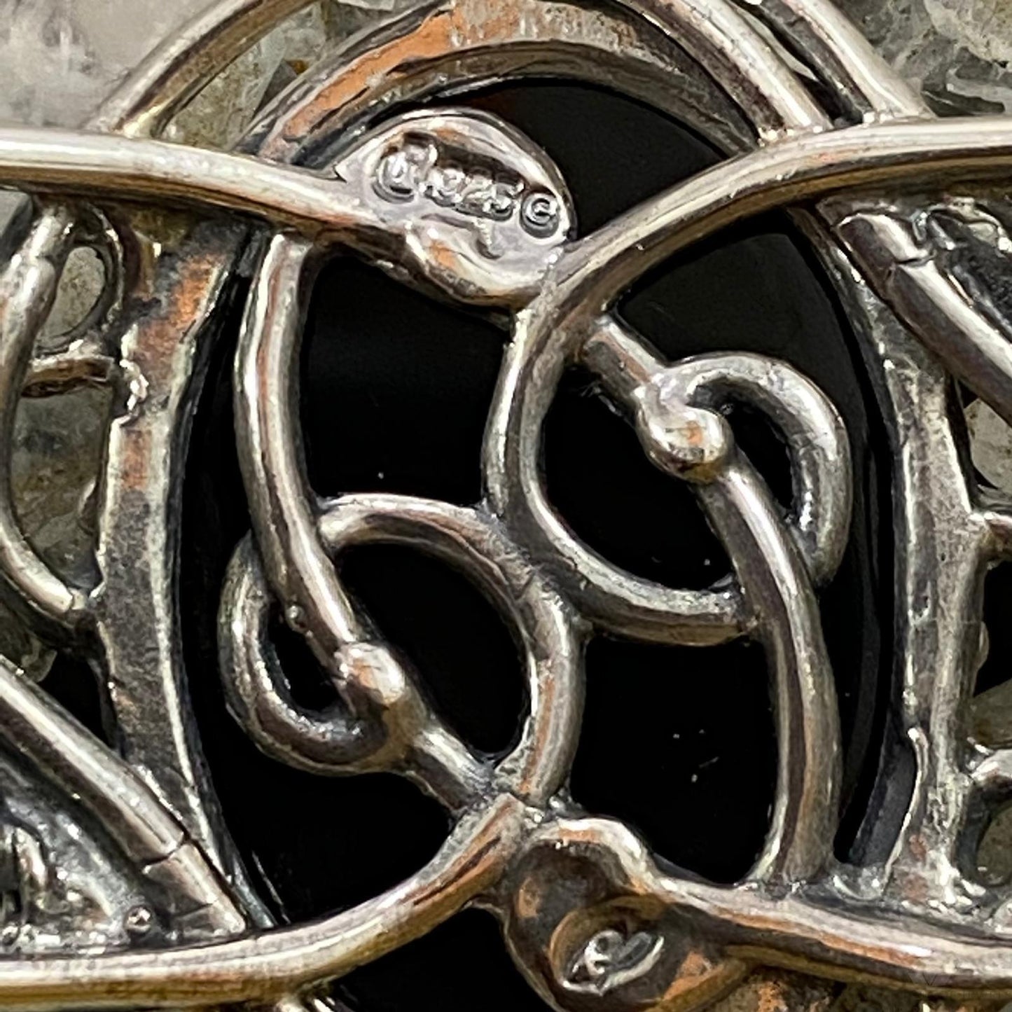 Carolyn Pollack Vintage Southwestern Style Sterling Silver Oval Onyx Bracelet For Women