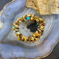 Carolyn Pollack 6 Strand Multi Gemstone Chunk Bead Stretch Bracelet For Women