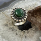 Carolyn Pollack Sterling Silver Oval Malachite Decorated Ring Size 9 For Women