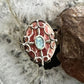 Carolyn Pollack Sterling Silver Rhodochrosite & Opal Ring Size 8.5 For Women