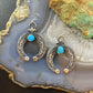 Eva & Linberg Billah Sterling Silver Oval Turquoise Naja Dangle Earrings For Women #1