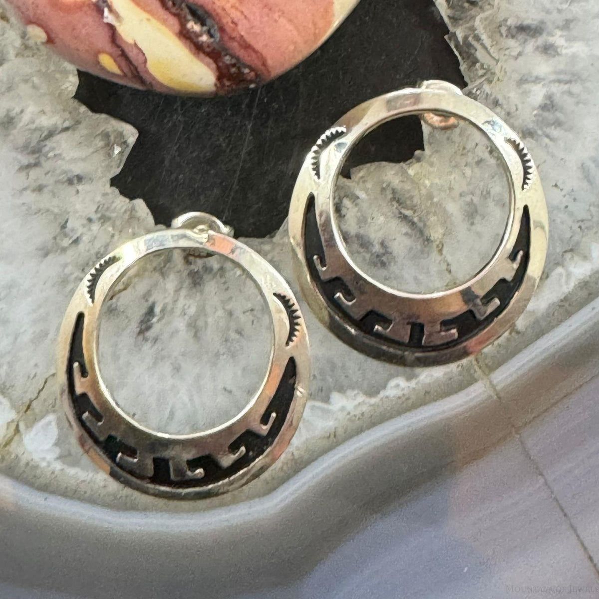 Dangle Singer Tommy & Rosita Singer Sterling Silver Overlay Hoop Dangle Earrings For ...