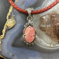Carolyn Pollack Southwestern Style Sterling Silver Oval Rhodochrosite Decorated Enhancer Pendant For Women