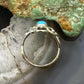 Carolyn Pollack Sterling Silver Sleeping Beauty Turquoise Decorated Ring For Women
