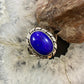 Native American Sterling Silver Oval Lapis Lazuli Ring Size 8.5 For Women