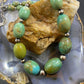 Carolyn Pollack Sterling Silver Egg Shape Green Turquoise Necklace For Women