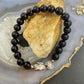 Carolyn Pollack Sterling Silver Onyx Bead Spirit Animal Foldover Clasp Bracelet For Women