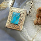 Carolyn Pollack Southwestern Style Sterling Silver Turquoise Inlay Pendant/Brooch For Women