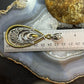 Carolyn Pollack Sterling Silver & Brass Decorated Teardrop Enhancer Pendant For Women