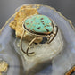 Joe Tafoya Vintage Sterling Teardrop Turquoise Split Shank Bracelet For Women