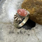 Carolyn Pollack Sterling Silver Oval Rhodochrosite Decorated Ring For Women