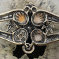 Carolyn Pollack Southwestern Style Sterling Silver 4 Oval Orange Spiny Oyster Bracelet For Women