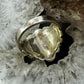 Carolyn Pollack Sterling Silver & Copper Round Citrine Decorated Ring For Women