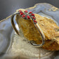 Carolyn Pollack Southwestern Style Sterling Silver Red Jasper Cluster Women's Bracelet