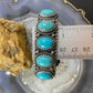 Carolyn Pollack Southwestern Style Sterling Silver Turquoise Row Bracelet For Women