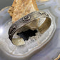 Cheyenne Custer Native American Sterling Silver Tufa Cast Bracelet For Women #2
