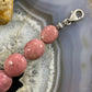 Carolyn Pollack Sterling Silver Chunky Rhodonite Bead Link Bracelet For Women