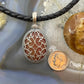 Carolyn Pollack Sterling Silver Oval Frosted Orange Agate Enhancer Pendant For Women