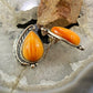 Carolyn Pollack Southwestern Style Sterling Silver Orange Spiny Oyster Stud Earrings For Women