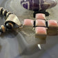 Native American Sterling Silver Pink Conch Shell Cross Pendant For Women