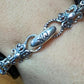 Carolyn Pollack Sterling Silver 3 Agates & 1 Rhodochrosite Link Bracelet For Women