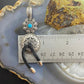 Carolyn Pollack Southwestern Style Sterling Silver Turquoise Flower Shield Pendant For Women